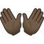 :open_hands_tone5: 👐🏿