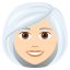 :woman_white_haired_tone1: 👩🏻🦳