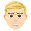 :blond-haired_man_tone1: 👱🏻♂️