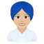 :woman_wearing_turban_tone2: 👳🏼♀️