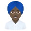 👳🏿‍♀️
