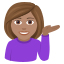 :woman_tipping_hand_tone3: 💁🏽♀️