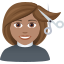 :woman_getting_haircut_tone3: 💇🏽♀️