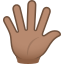 :hand_splayed_tone3: 🖐🏽