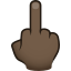 :middle_finger_tone5: 🖕🏿