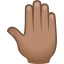 :raised_back_of_hand_tone3: 🤚🏽