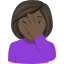 :woman_facepalming_tone5: 🤦🏿♀️