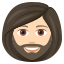 :woman_tone1_beard: 🧔🏻♀️
