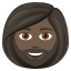 :woman_tone5_beard: 🧔🏿♀️